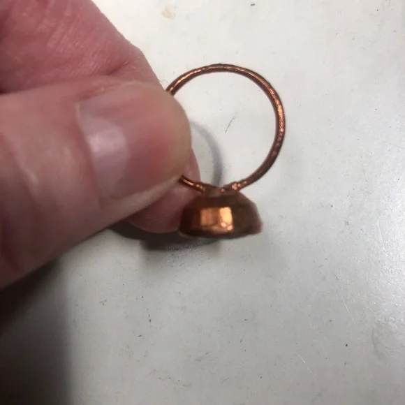 Raw natural emerald ring - Picture 3 of 4